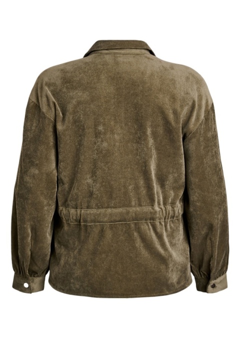 ZIZZI OLIWKOWA SZTRUKSOWA BLUZKA NA SUWAK WIĄZANIE 710A