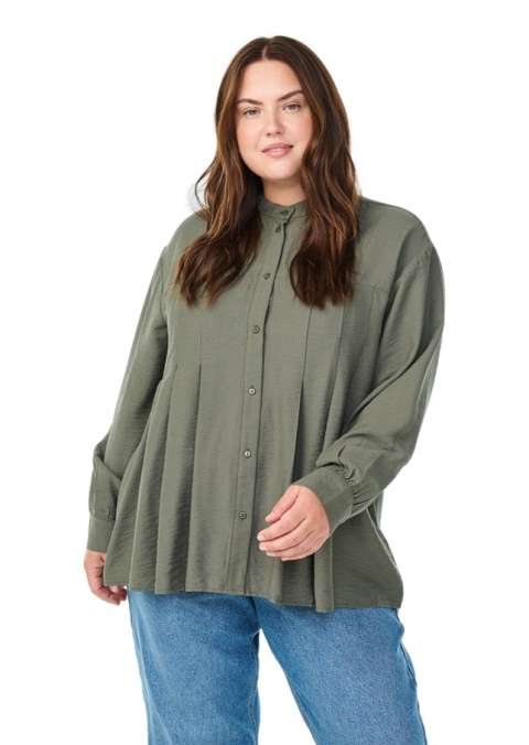 ZIZZI ELEGANCKA ZIELONA KOSZULA WISKOZA 672A