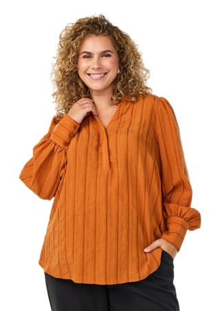 ZIZZI POMARAŃCZOWA BLUZKA W PASKI WISKOZA 400A