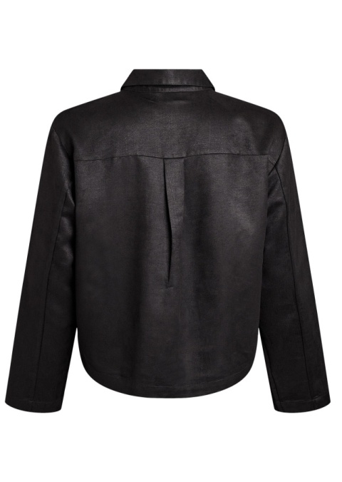 ZIZZI CZARNA ZAMSZOWA KRÓTKA KOSZULA 302A