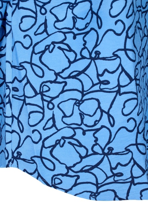 ZIZZI ELEGANCKA NIEBIESKA BLUZKA WZÓR 492A