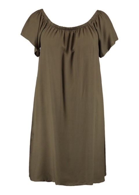 Z-ONE KRÓTKA SUKIENKA TUNIKA HISZPANKA KHAKI ZO52