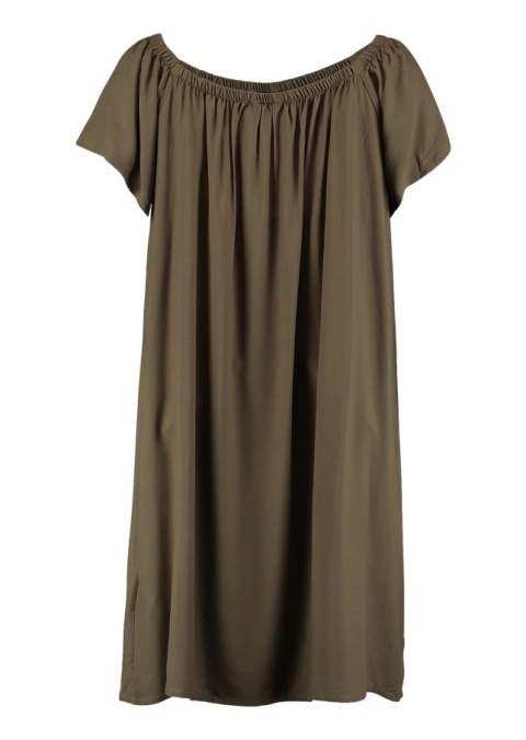 Z-ONE KRÓTKA SUKIENKA TUNIKA HISZPANKA KHAKI ZO52