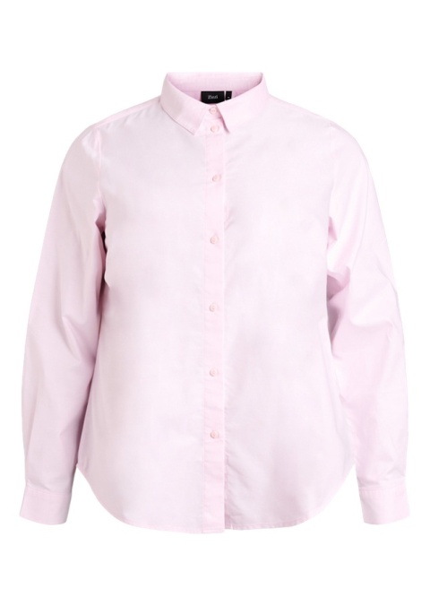 ZIZZI KLASYCZNA BAWEŁNIANA KOSZULA PUDROWY RÓŻ 065A