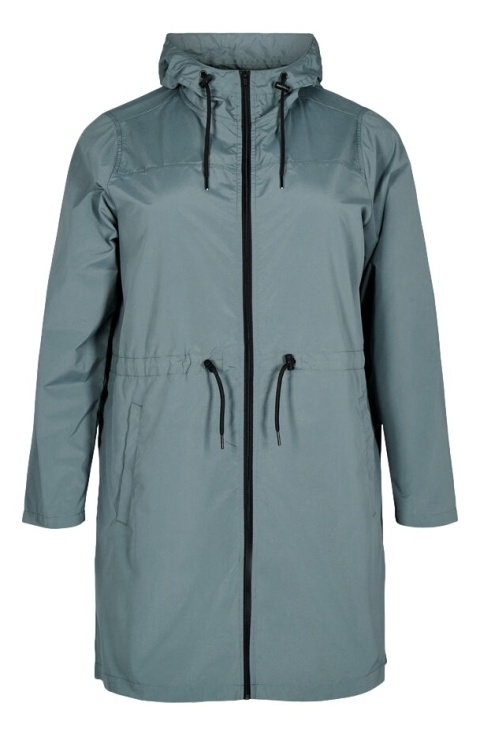 ZIZZI ZIELONY KURTKA PRZECIWDESZCZOWA PŁASZCZ 012B