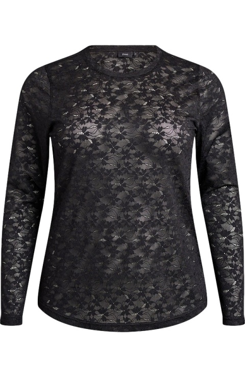 ZIZZI CZARNA KORONKOWA BLUZKA 306A