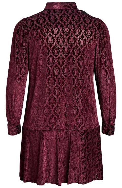 ZIZZI FIOLETOWA WELUROWA SUKIENKA WZÓR 708A