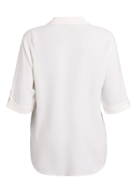 ZIZZI LUŹNA BIAŁA BLUZKA KOSZULOWA 054E