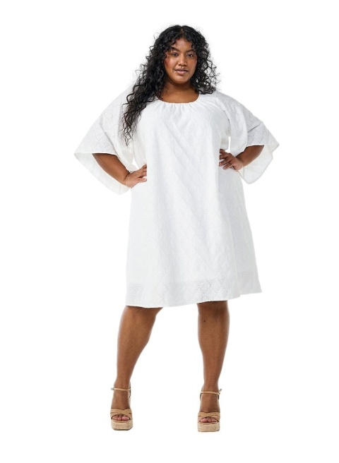 ZIZZI IMPREZOWA SUKIENKA HISZPANKA STRUKTURA WZÓR 080A