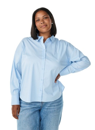 ZIZZI NIEBIESKA KUŹNA KLASYCZNA KOSZULA 308A
