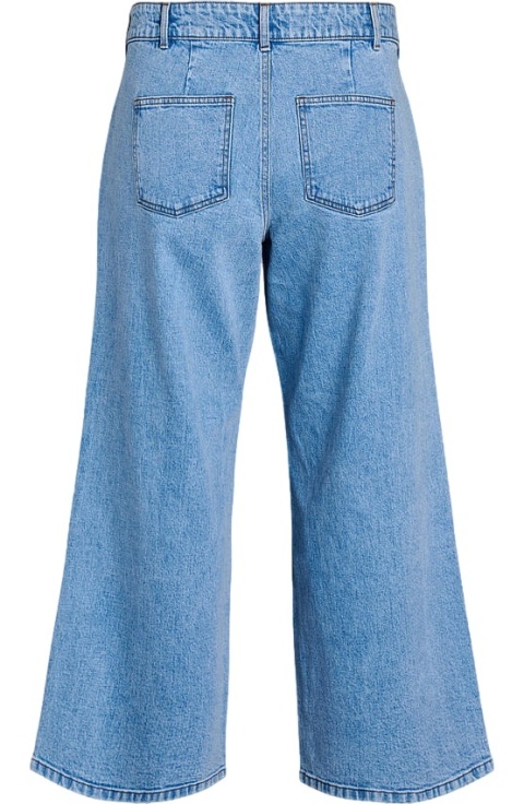 ZIZZI NIEBIESKIE SPODNIE JEANSY SZEROKIE WYSOKI STAN N78 071K