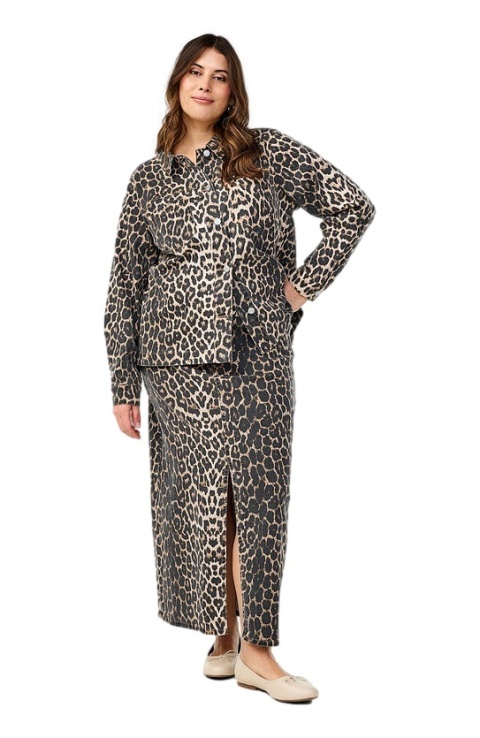 ZIZZI PANTERKA KOSZULA JEANSOWA KIESZENIE 076C