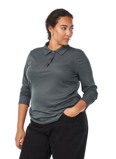 ZIZZI PRĄŻKOWANA KOSZULKA BLUZKA POLO 282A