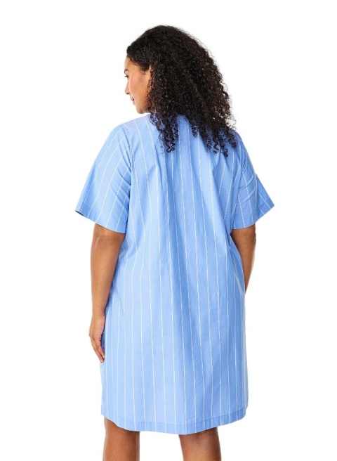 ZIZZI NIEBIESKA SUKIENKA TUNIKA NA LATO PIONOWE PASKI 227B