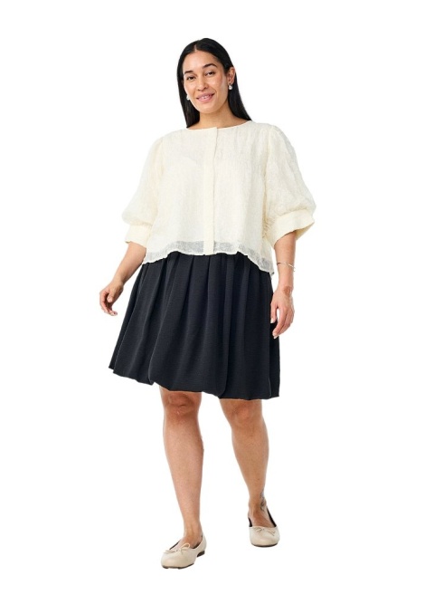 ZIZZI WANILIOWAIMPREZOWA BLUZKA KOSZULOWA CEKINY 081A