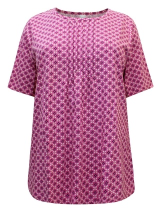 CLASSIC BASIC BLUZKA TUNIKA DROBNY WZÓR CB09