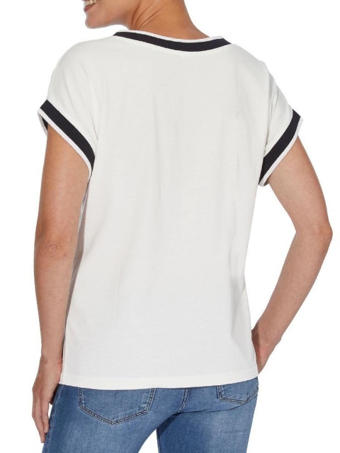 CLASSIC BASIC KONTRASTOWA BLUZKA OVERSIZE CZERWONA CB11