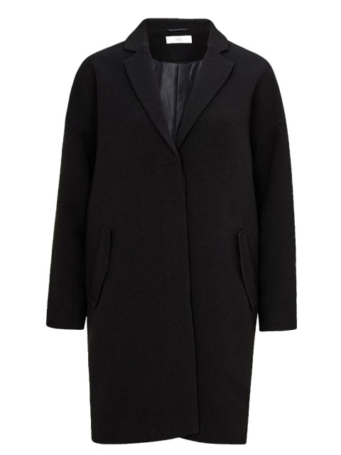 ELLOS CZARNY ELEGANCKI PŁASZCZ NA LATO OVERSIZE ES01