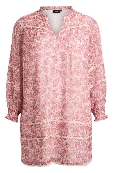 ZIZZI ORYGINALNA BIAŁA-RÓŻOWA SUKIENKA HAFT 729B