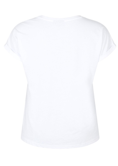 ZIZZI KLASYCZNY T-SHIRT BIAŁY 148F