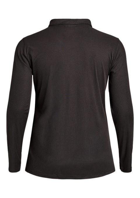 ZIZZI PRĄŻKOWANA CZARNA BLUZKA POLO 282A