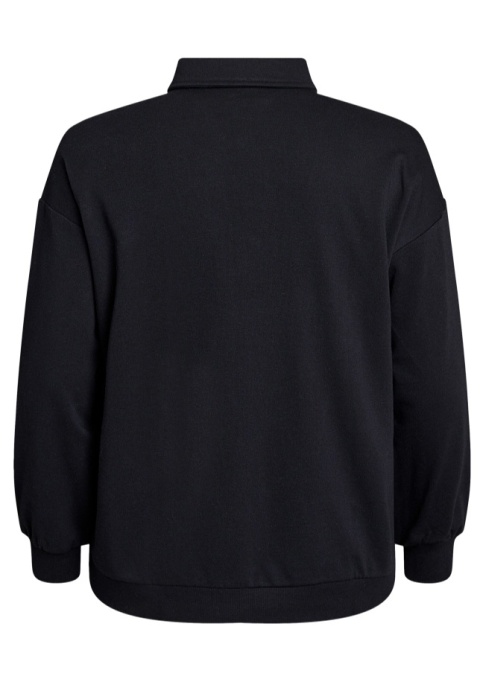 ZIZZI CZARNA SPORTOWA BLUZA KOŁNIERZYK 271A