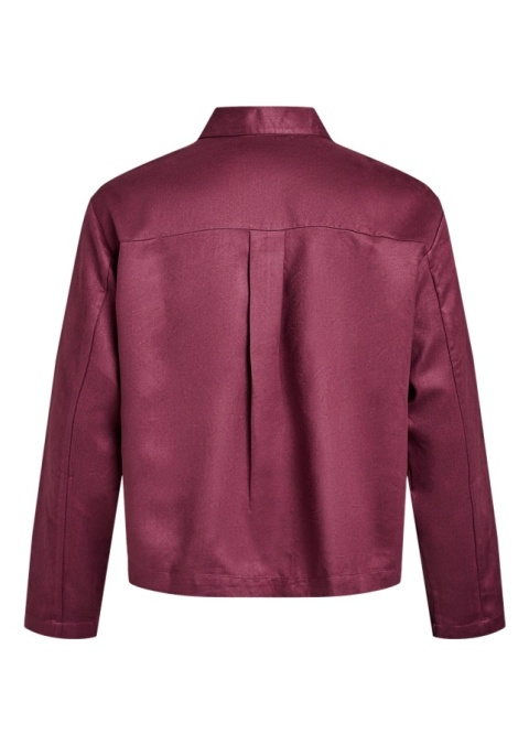 ZIZZI BORDOWA ZAMSZOWA KRÓTKA KOSZULA 302A