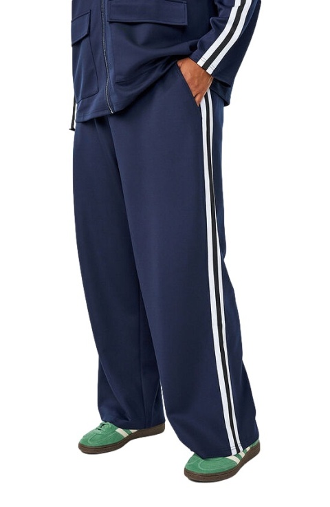 ZIZZI DRESOWE GRANATOWE SPODNIE PASKI 273B