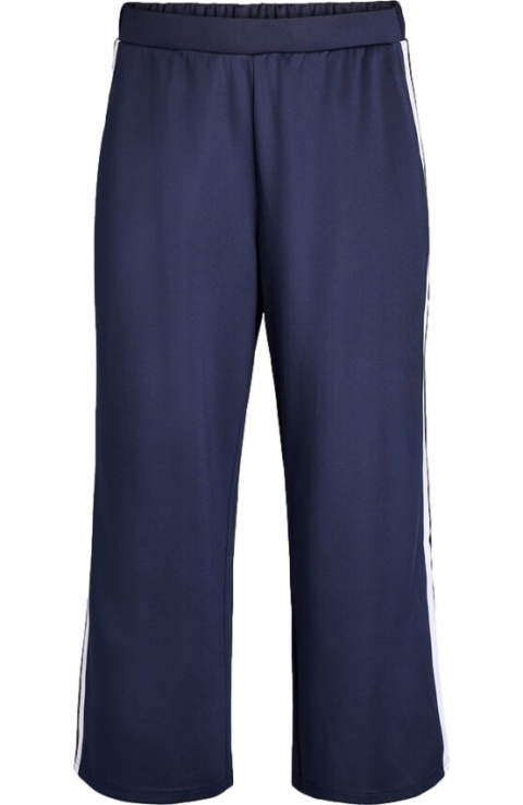 ZIZZI DRESOWE GRANATOWE SPODNIE PASKI 273B