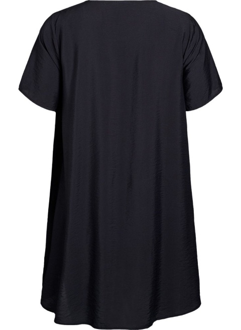 ZIZZI LEKKA TRAPEZOWA SUKIENKA CZARNA 052F