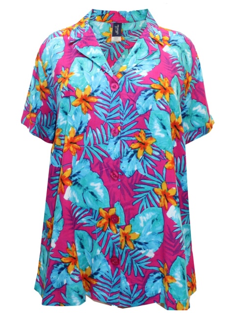 SWIMSUITS FINEZYJNA TUNIKA/ KOSZULA TROPIKALNY WZÓR SW01