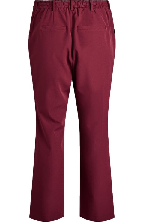ZIZZI ELEGANCKIE PROSTE SPODNIE BORDOWE 377C