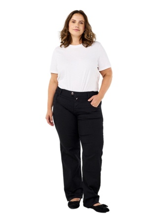 ZIZZI JEANSY CZARNE PROSTA NOGAWKA N78 400A