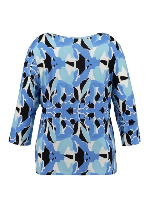 Z-ONE NIESAMOWITA NIEBIESKA BLUZKA MULTIWZÓR ZO04