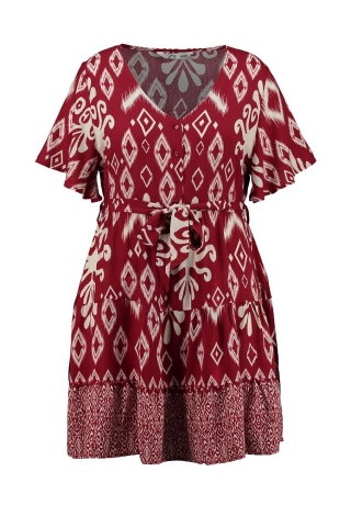 Z-ONE FINEZYJNA TUNIKA SUKIENKA AZTECKI WZÓR LATO ZO02