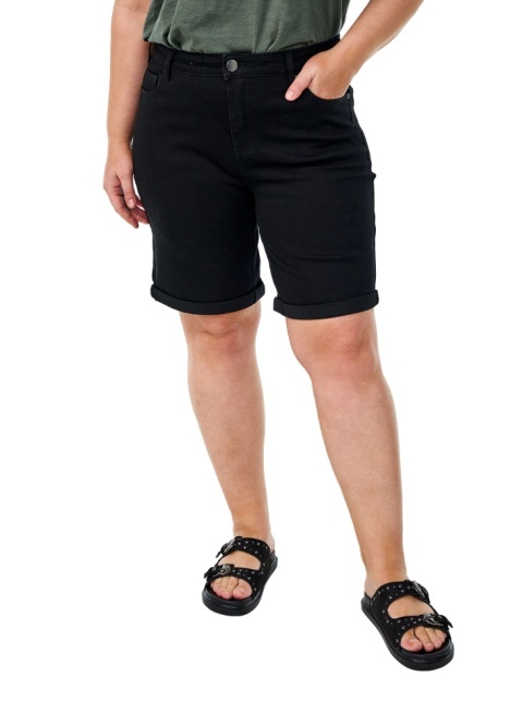 ZIZZI JEANSOWE SPODENKI CZARNE NA LATO 035B