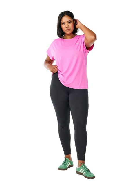 ZIZZI SPORTOWY T-SHIRT OSTRY RÓŻ 053A
