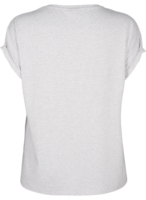 ZIZZI T-SHIRT BLUZKA DROBNE PASKI 075B