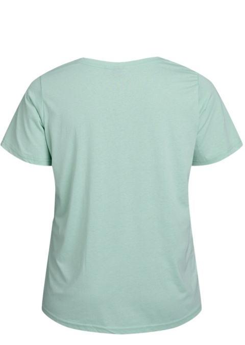 ZIZZI KLASYCZNY T-SHIRT MIĘTOWY 148E