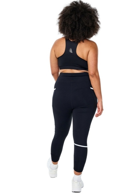 ZIZZI CZARNE SPORTOWE SPODNIE LEGGINSY TRENINGOWE KIESZENIE 255A