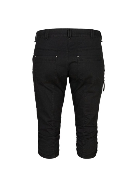ZIZZI MODNE RYBACZKI DENIM CZARNE ŚCIĄGACZ 111D