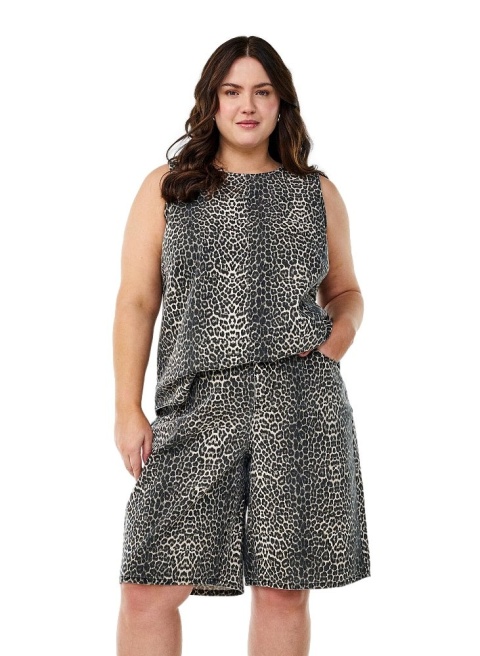 ZIZZI JEANSOWE SPODENKI BERMUDY PANTERKA 076M