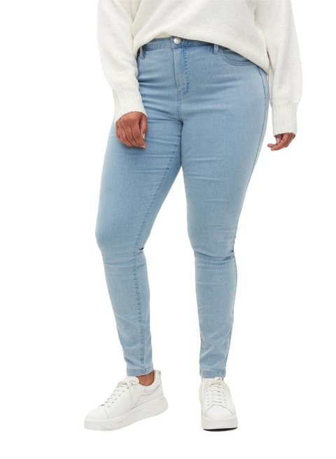 ZIZZI AMY JASNE JEANSY ZWĘŻANE N78 568D