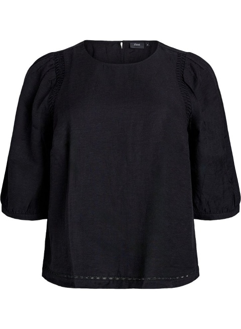 ZIZZI ELEGANCKA CZARNA BLUZKA 087B