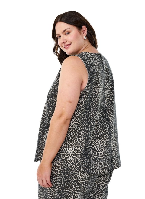 ZIZZI JEANSOWY TOP PANTERKA BAWEŁNA 076O