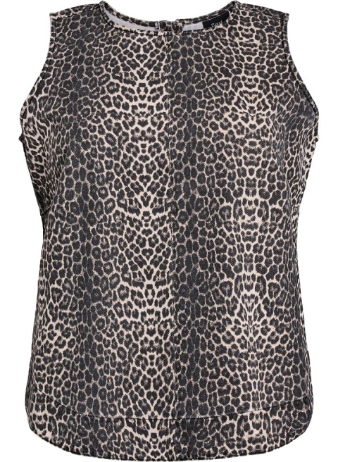 ZIZZI JEANSOWY TOP PANTERKA BAWEŁNA 076O
