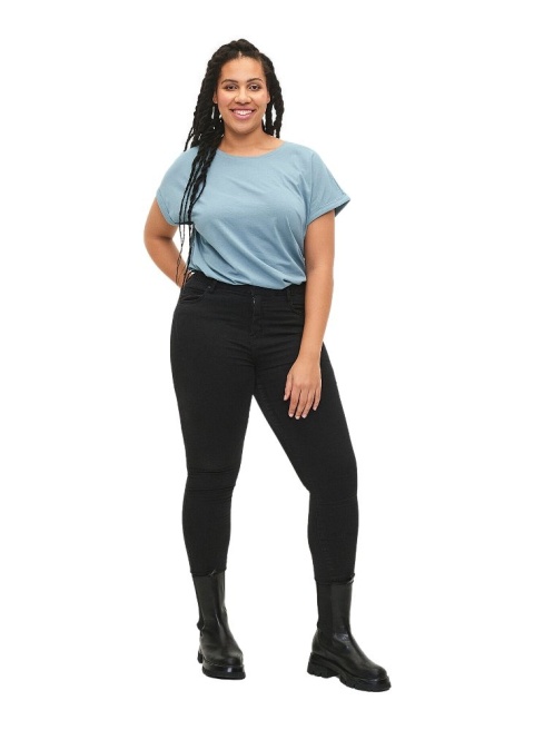 ZIZZI KLASYCZNY T-SHIRT ZIELONY 148H