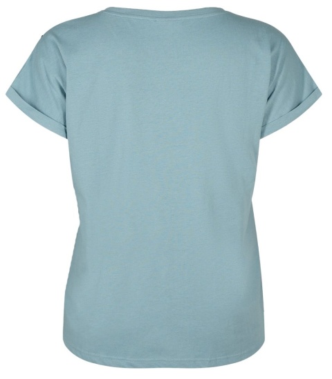 ZIZZI KLASYCZNY T-SHIRT ZIELONY 148H