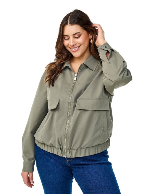 ZIZZI KURTKA BOMBERKA KHAKI ZIELONA 441D