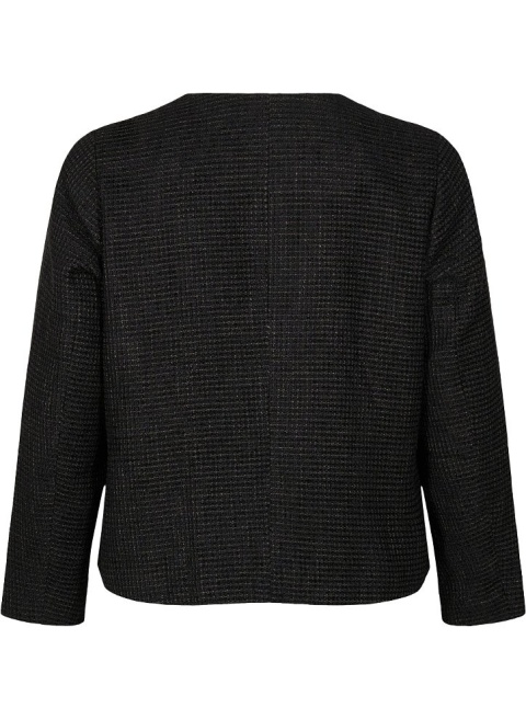 ZIZZI KURTKA CZARNA ELEGANCKA BOUCLE 543A